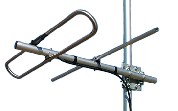 VHF 2 element scaled Yagi, aluminium, 100-250 MHz, specify 4%, 250W, N-type female, 1.4m cable, 3 dBd – 1.4m